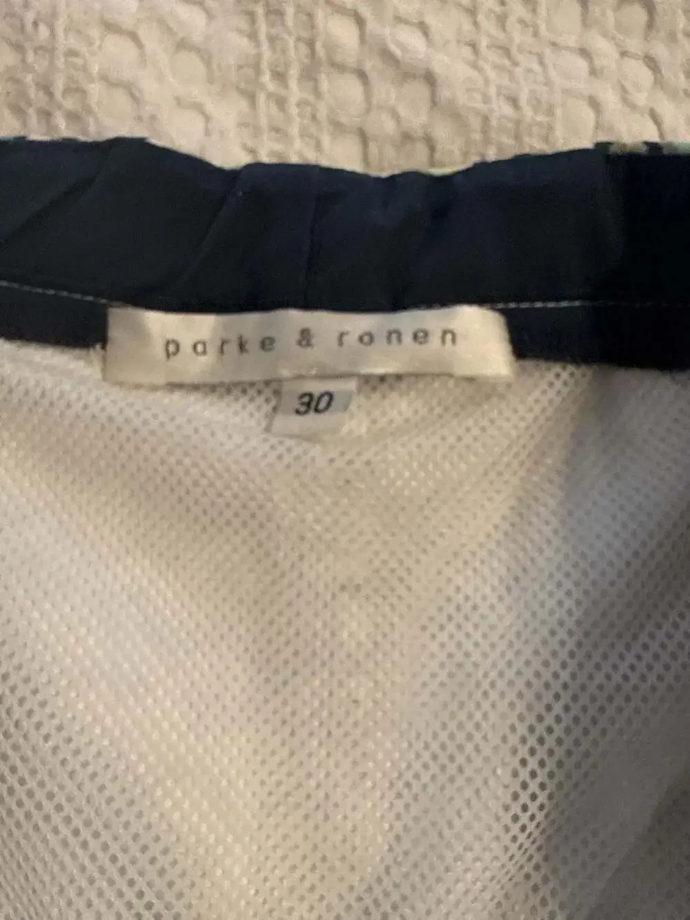parke & ronen geometric pattern athletic shorts